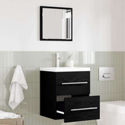 Set namještaja za kupaonicu s ladicama Crna 41 x 38,5 x 48 cm