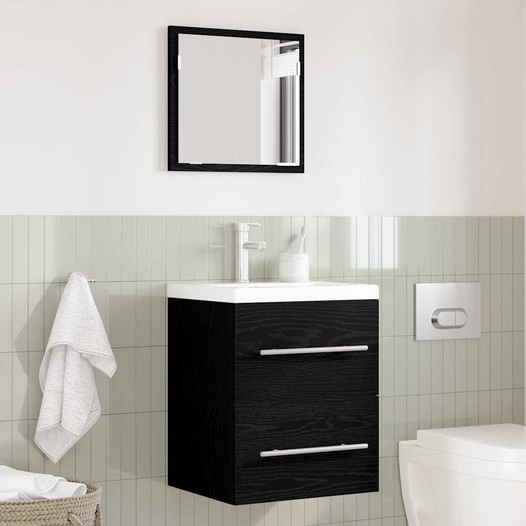Set namještaja za kupaonicu s ladicama Crna 41 x 38,5 x 48 cm