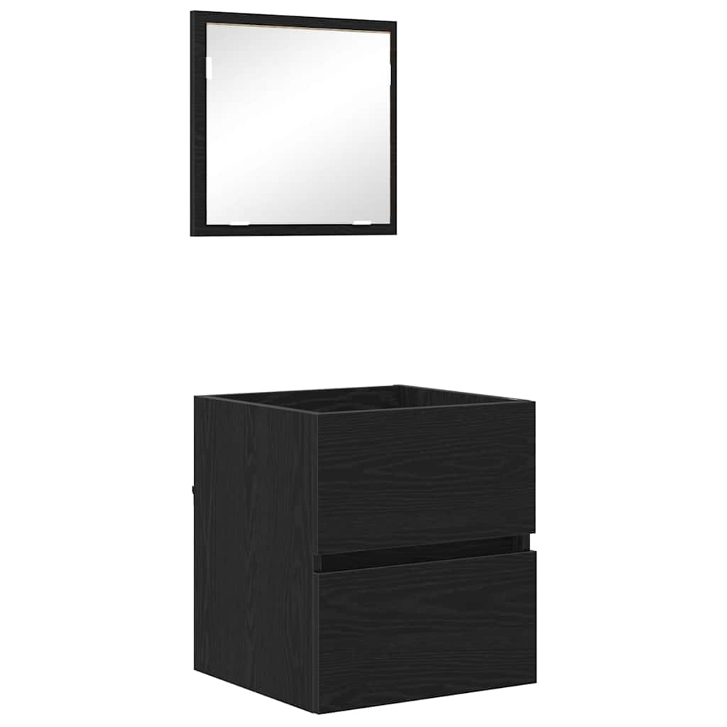 Kupaonski ormar Crni hrast 41 x 38,5 x 45 cm Konstruirano drvo