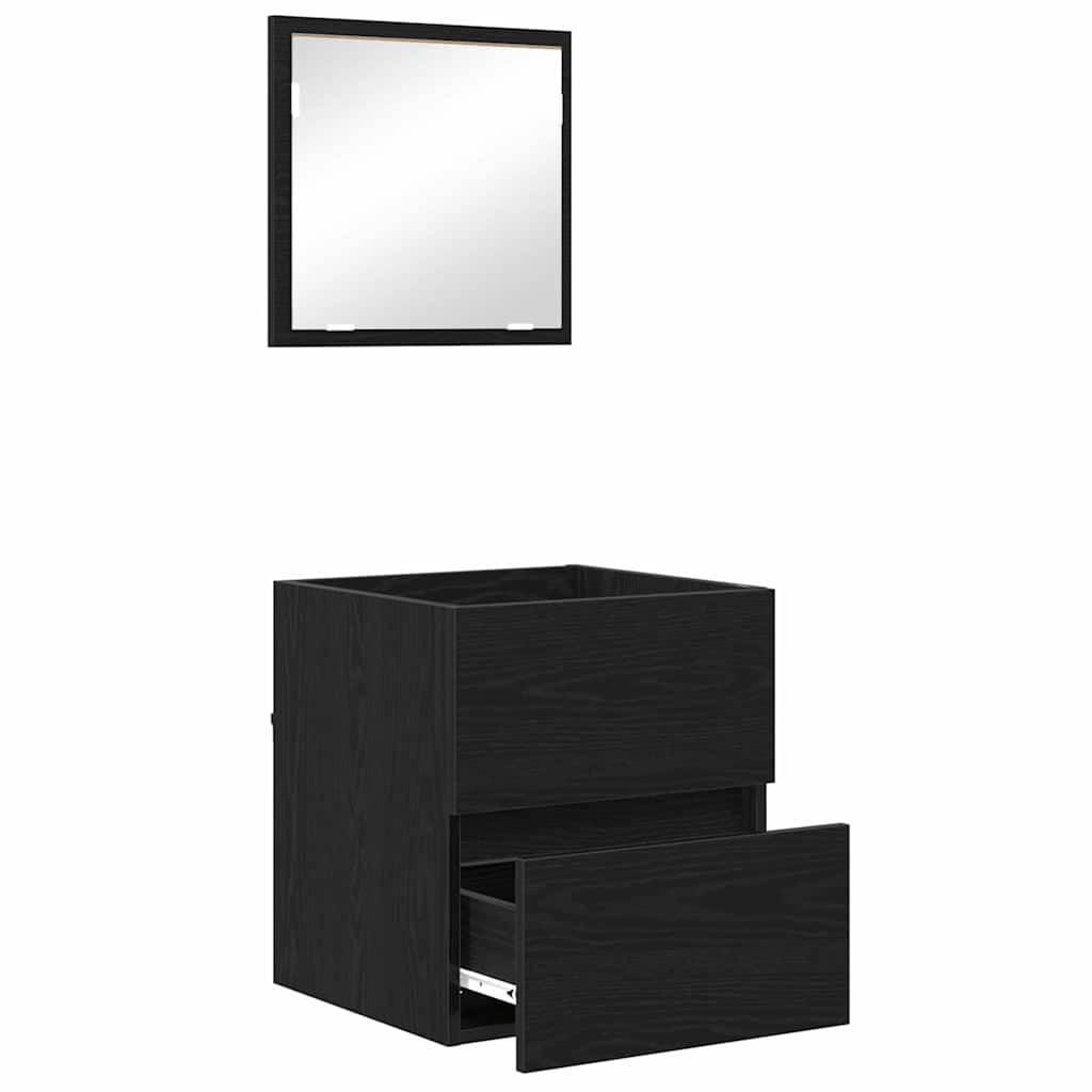Kupaonski ormar Crni hrast 41 x 38,5 x 45 cm Konstruirano drvo