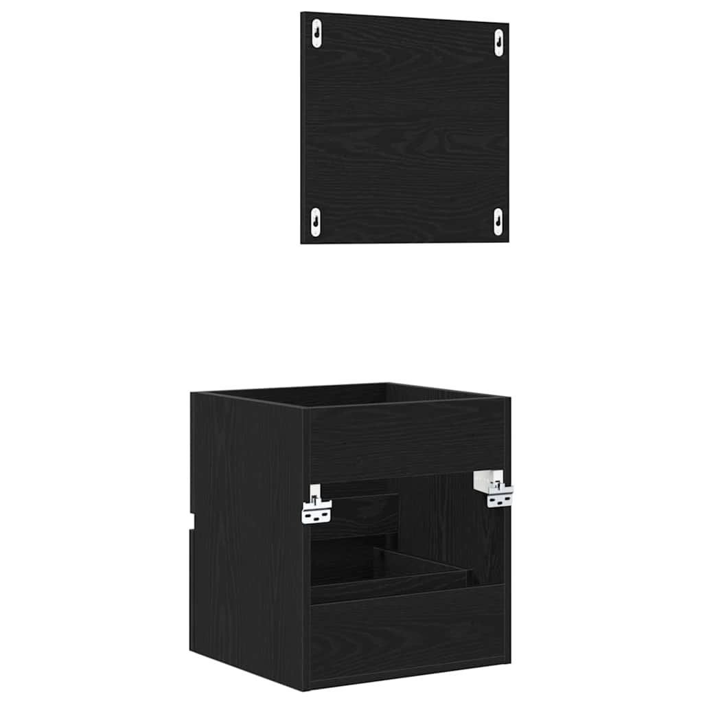 Kupaonski ormar Crni hrast 41 x 38,5 x 45 cm Konstruirano drvo
