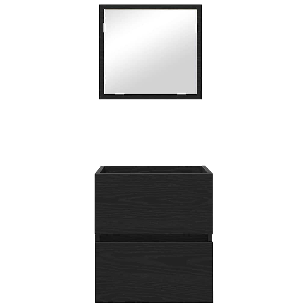 Kupaonski ormar Crni hrast 41 x 38,5 x 45 cm Konstruirano drvo