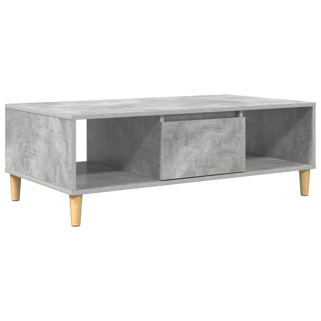 Kava Stol Betonski sivi 102 x 55 x 35 cm Konstruirano drvo