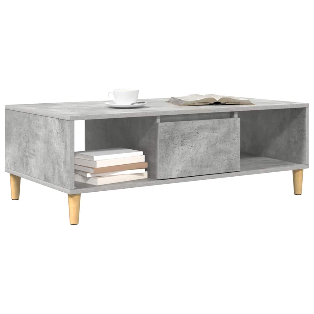Kava Stol Betonski sivi 102 x 55 x 35 cm Konstruirano drvo
