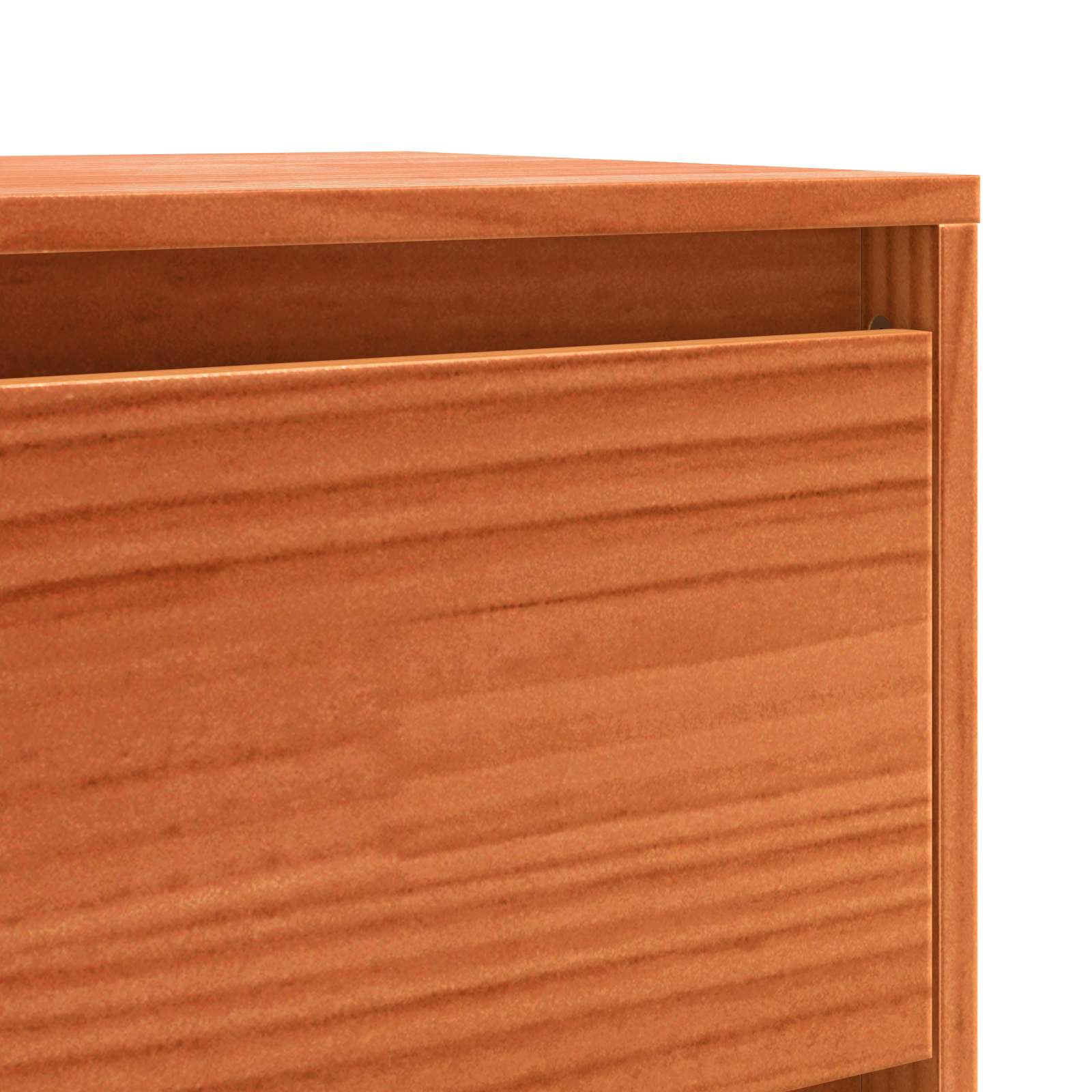 Kreveta Smeđi hrast 111 x 34 x 75 cm Čvrsto borovo drvo