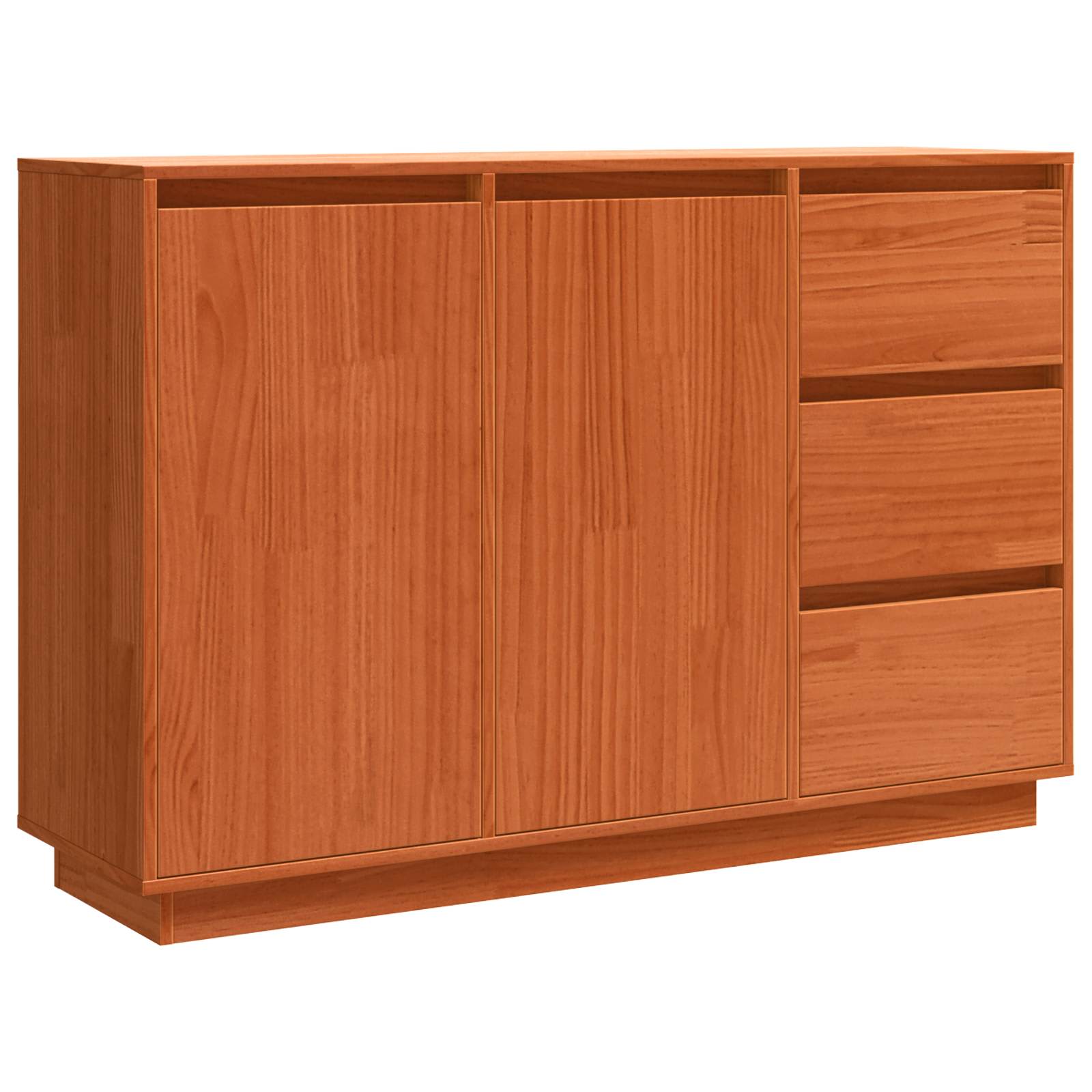 Kreveta Smeđi hrast 111 x 34 x 75 cm Čvrsto borovo drvo