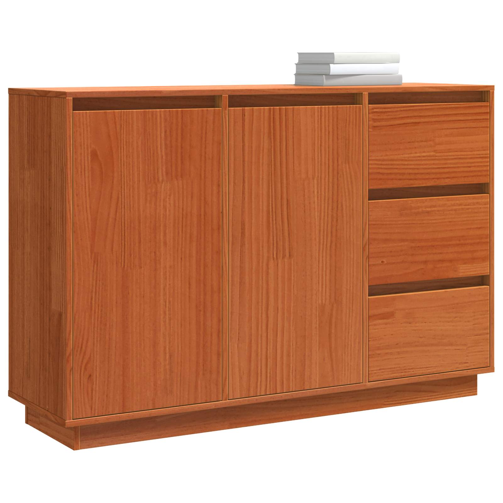 Kreveta Smeđi hrast 111 x 34 x 75 cm Čvrsto borovo drvo