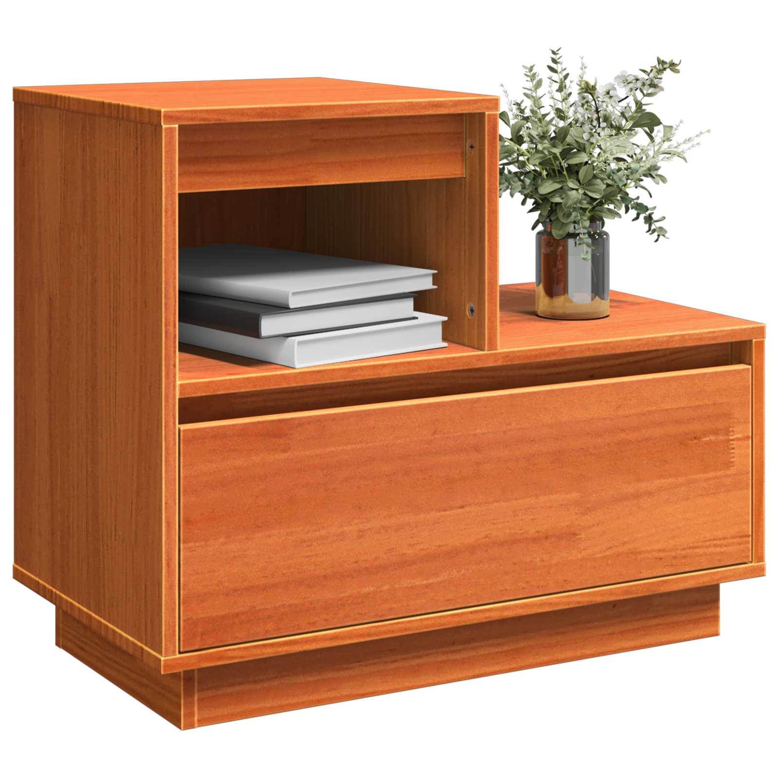 Noćni ormar Vosak smeđa 60 x 34 x 51 cm Konstruirano drvo