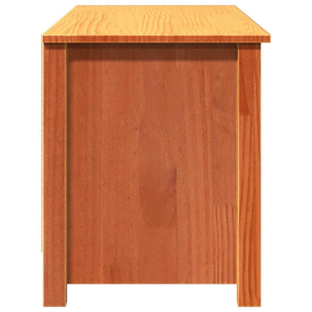 Klupa za pohranu s policom Vosak smeđa 110 x 38 x 45,5 cm