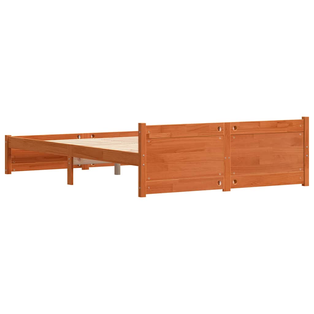 Krevetna konstrukcija Vosak smeđa 205,5 x 155,5 x 51 cm