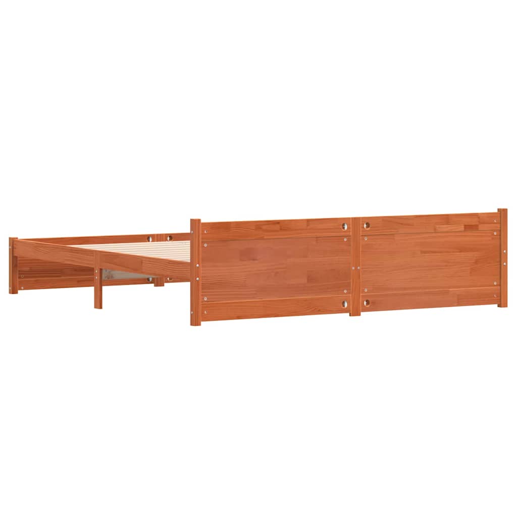 Krevetna konstrukcija Vosak smeđa 205,5 x 205,5 x 51 cm