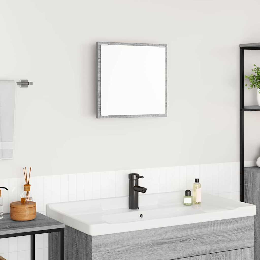 LED kupaonsko ogledalo Zidne Siva Sonoma 40 x 37 x 8.5 cm