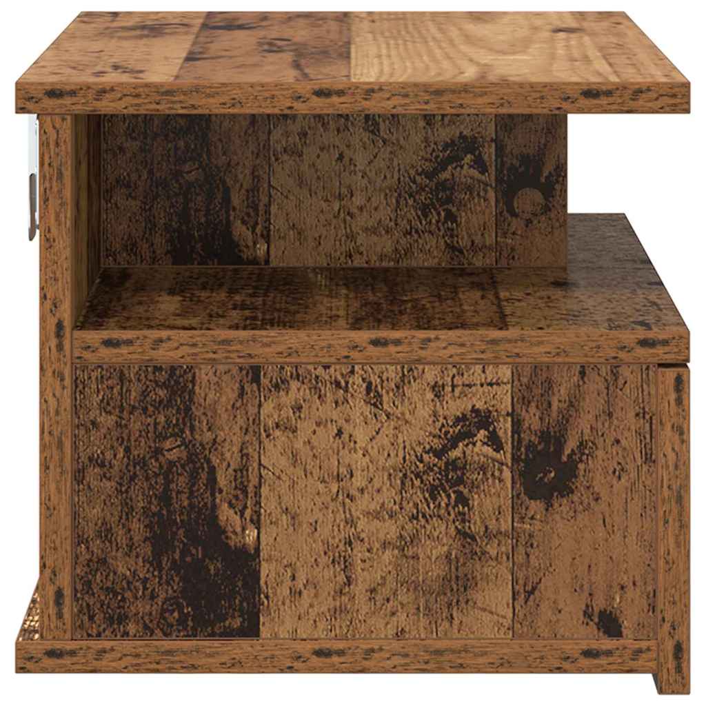 Lebdeća noćna ormarić Zidne 2 pcs Staro drvo 40 x 31 x 28 cm