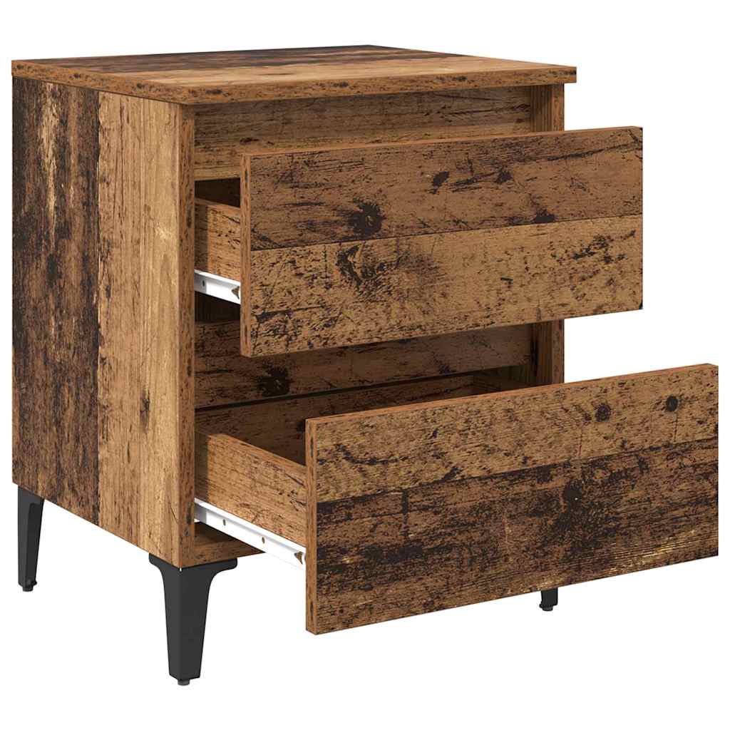 Noćni ormar 2 pcs Staro drvo 40 x 35 x 50 cm Konstruirano drvo