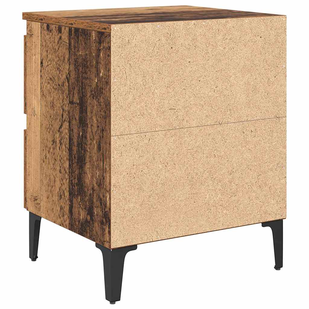 Noćni ormar 2 pcs Staro drvo 40 x 35 x 50 cm Konstruirano drvo
