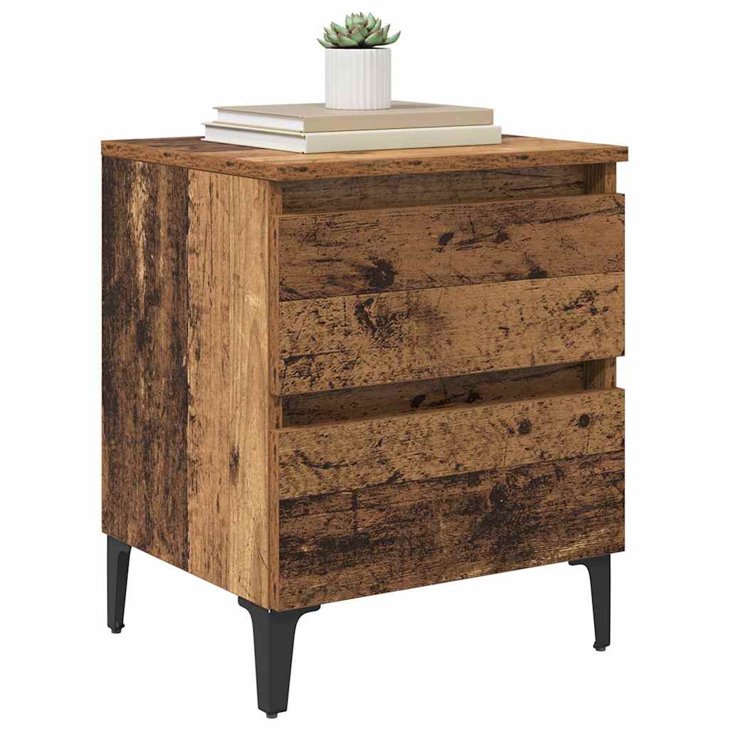 Noćni ormar 2 pcs Staro drvo 40 x 35 x 50 cm Konstruirano drvo