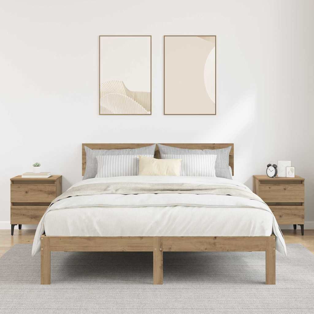 Noćni ormar 2 pcs hrast artisan 40 x 35 x 50 cm