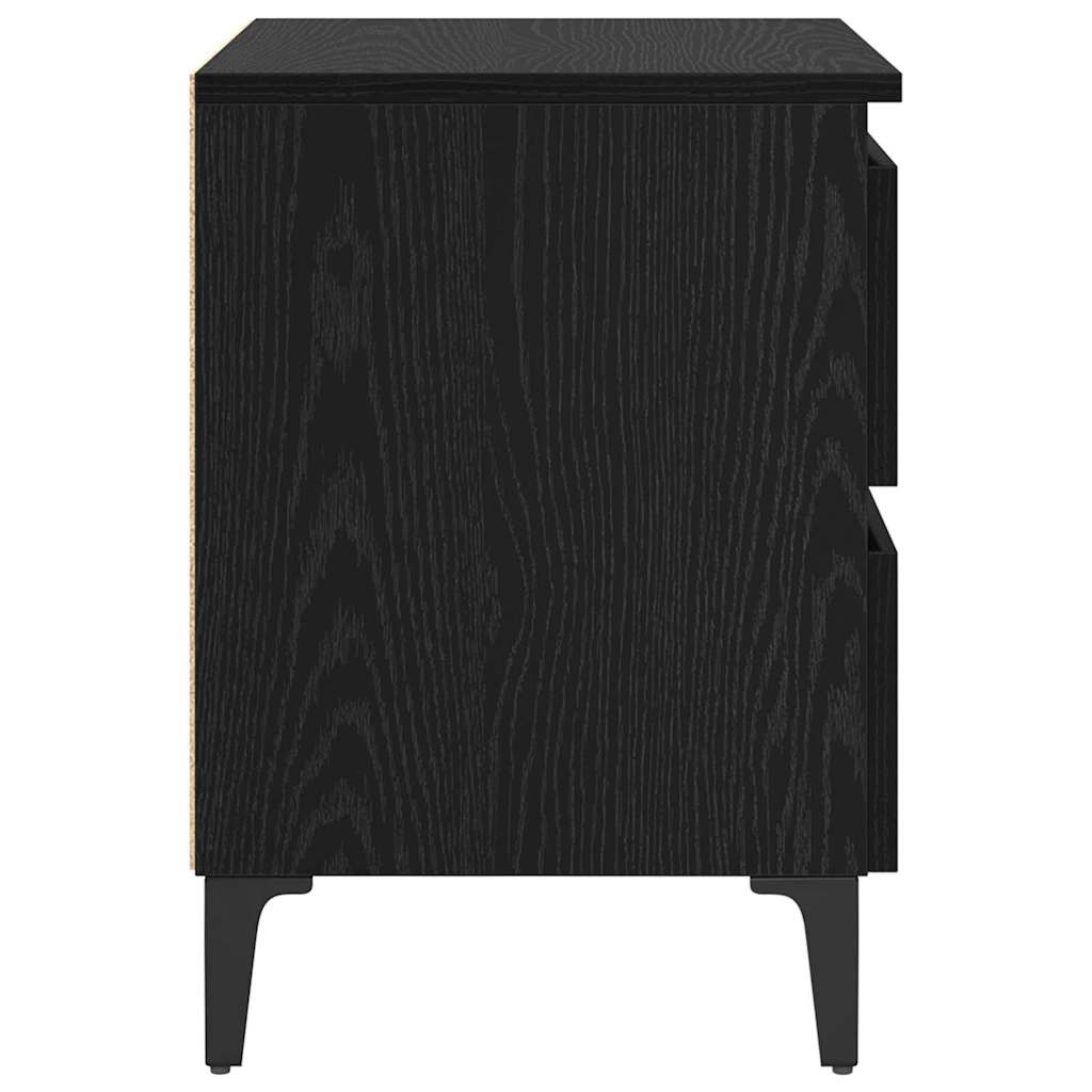 Noćni ormar Crni hrast 40 x 35 x 50 cm Konstruirano drvo