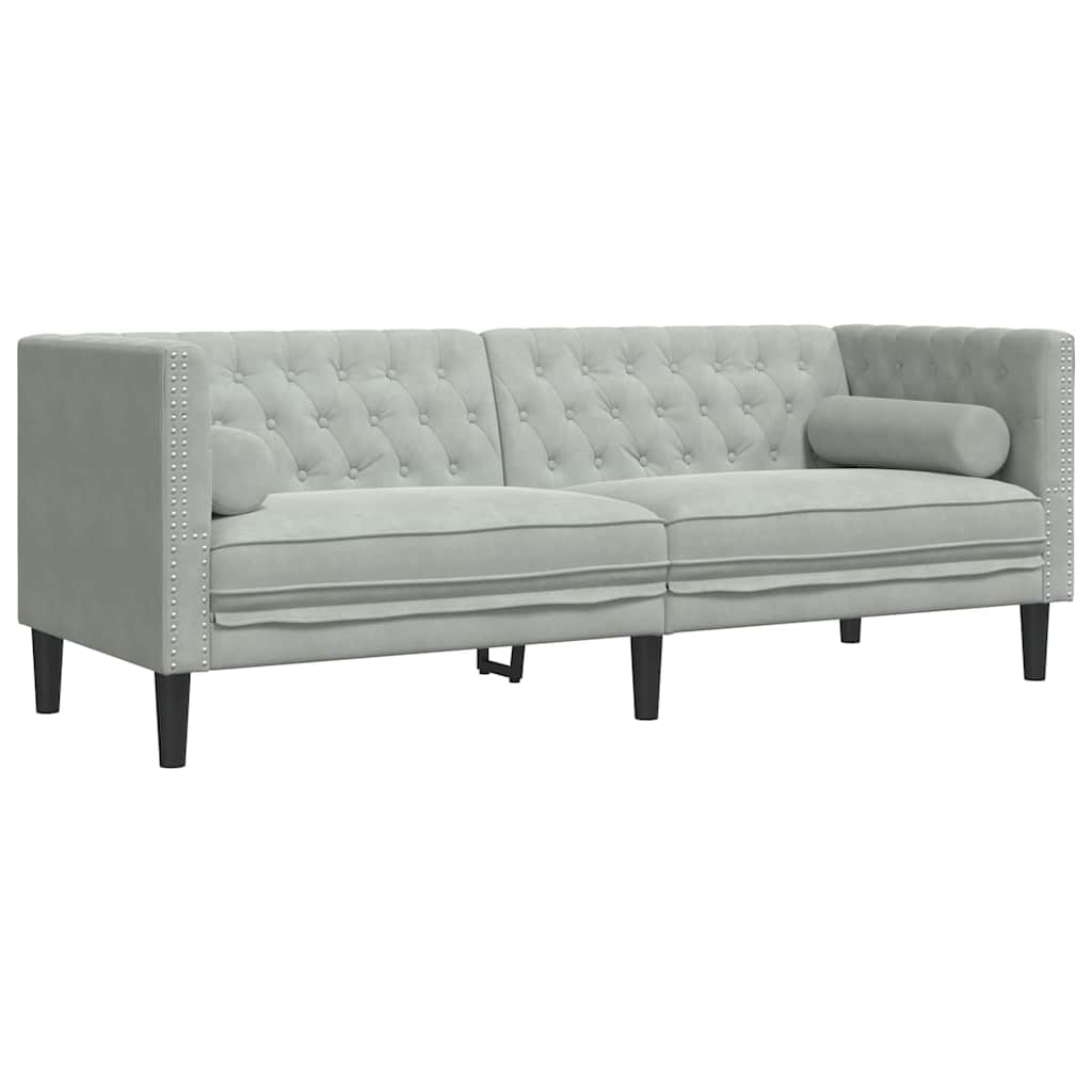 Kauč za dnevni boravak 3 pcs Svijetlo siva 194 x 74,5 x 70,5 cm