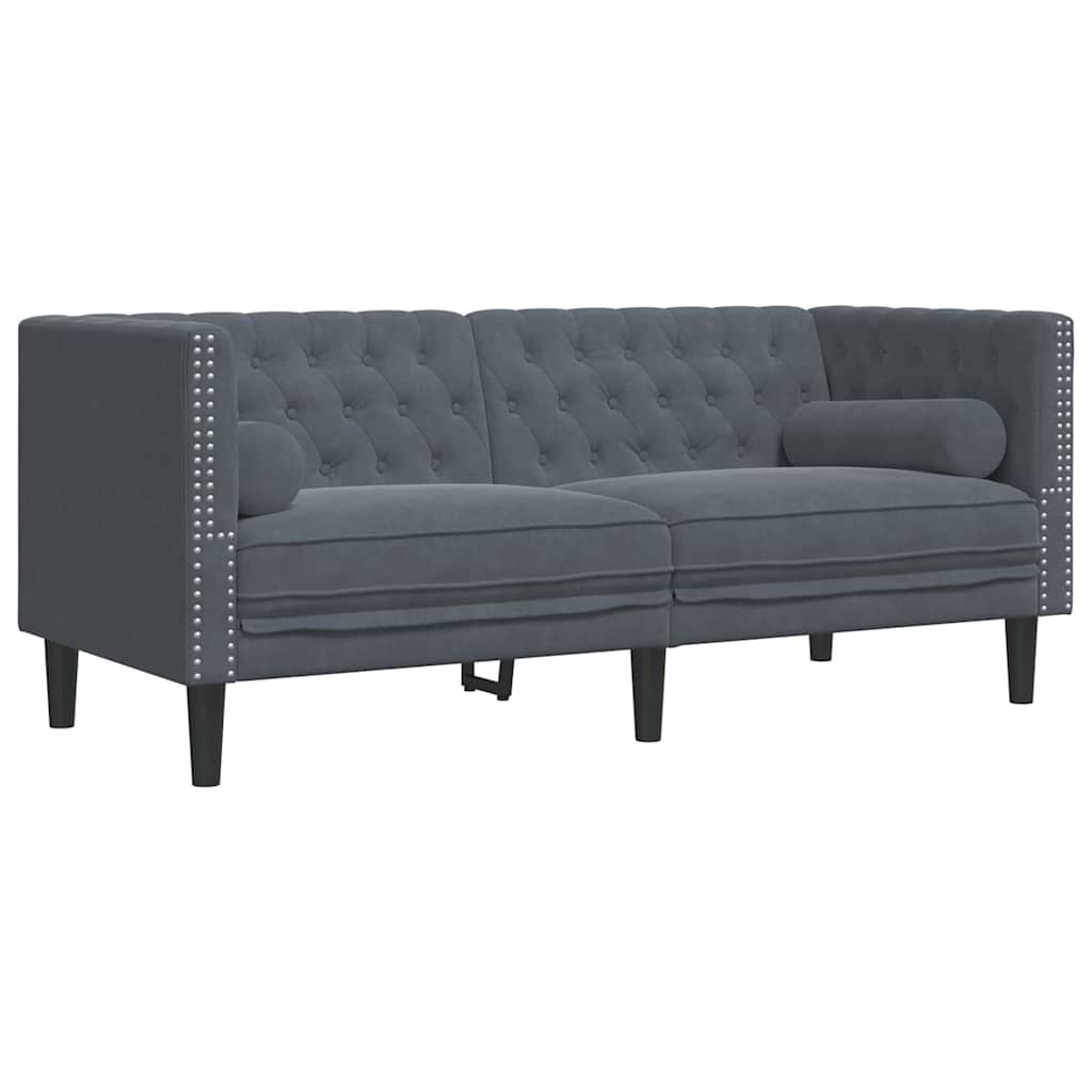 Kauč za dnevni boravak 3 pcs Tamno siva 194 x 74,5 x 70,5 cm