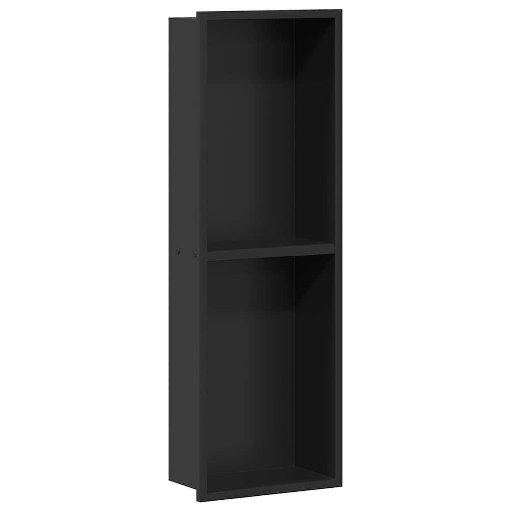 Ničica za tuš Crna 60 x 20 x 9,5 cm Nehrđajući čelik