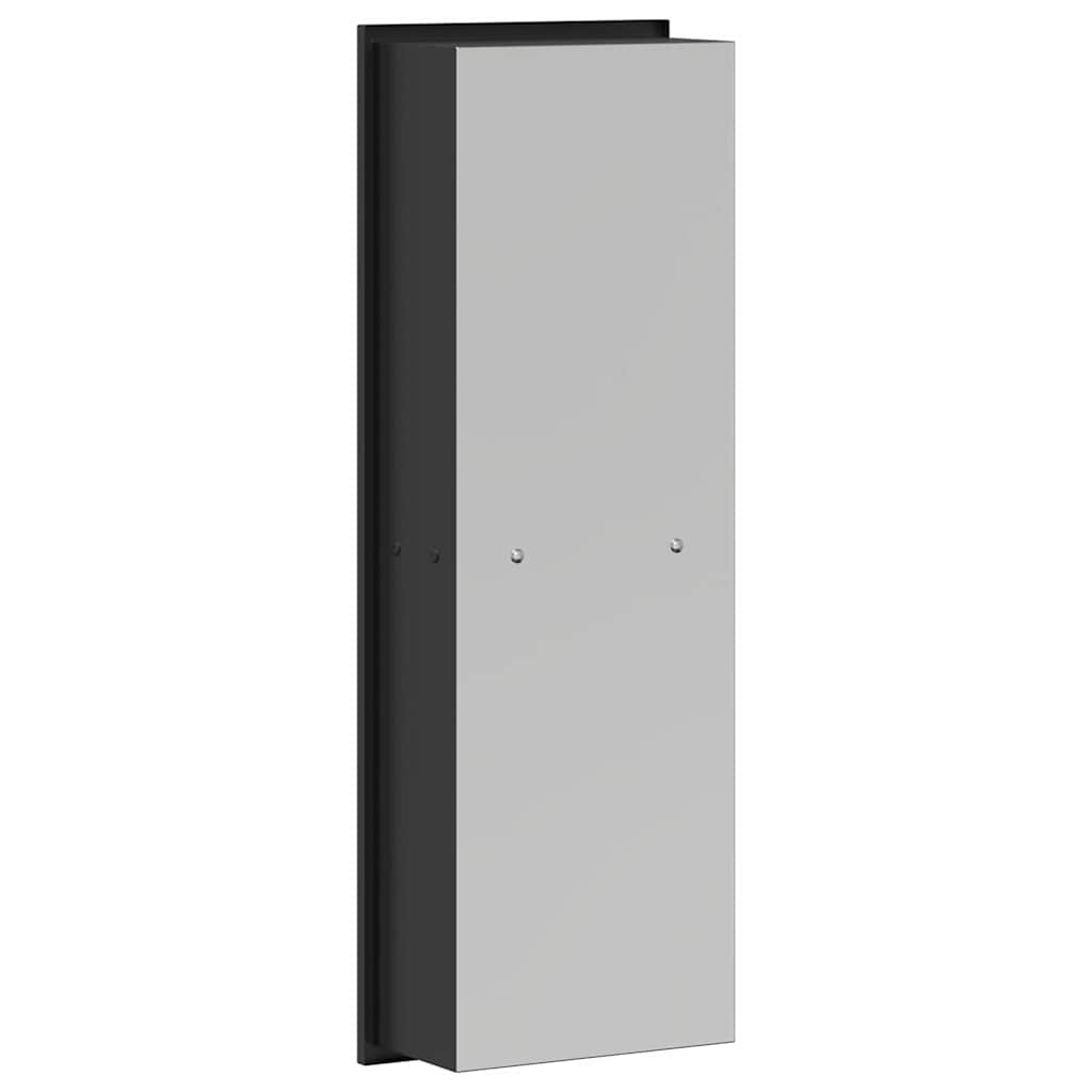 Ničica za tuš Crna 60 x 20 x 9,5 cm Nehrđajući čelik