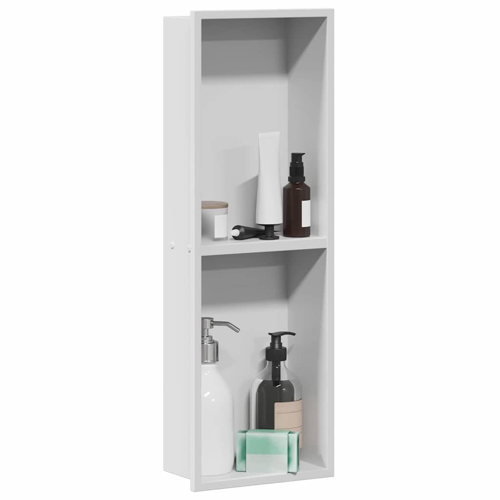 Ničica za tuš Bijeli 60 x 20 x 9,5 cm Nehrđajući čelik