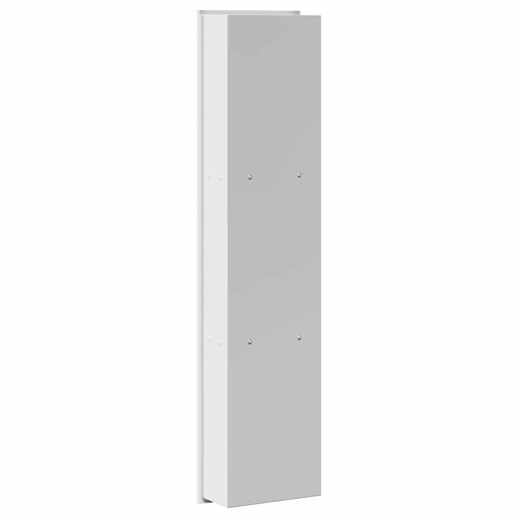 Ničica za tuš Bijeli 90 x 20 x 9,5 cm Nehrđajući čelik