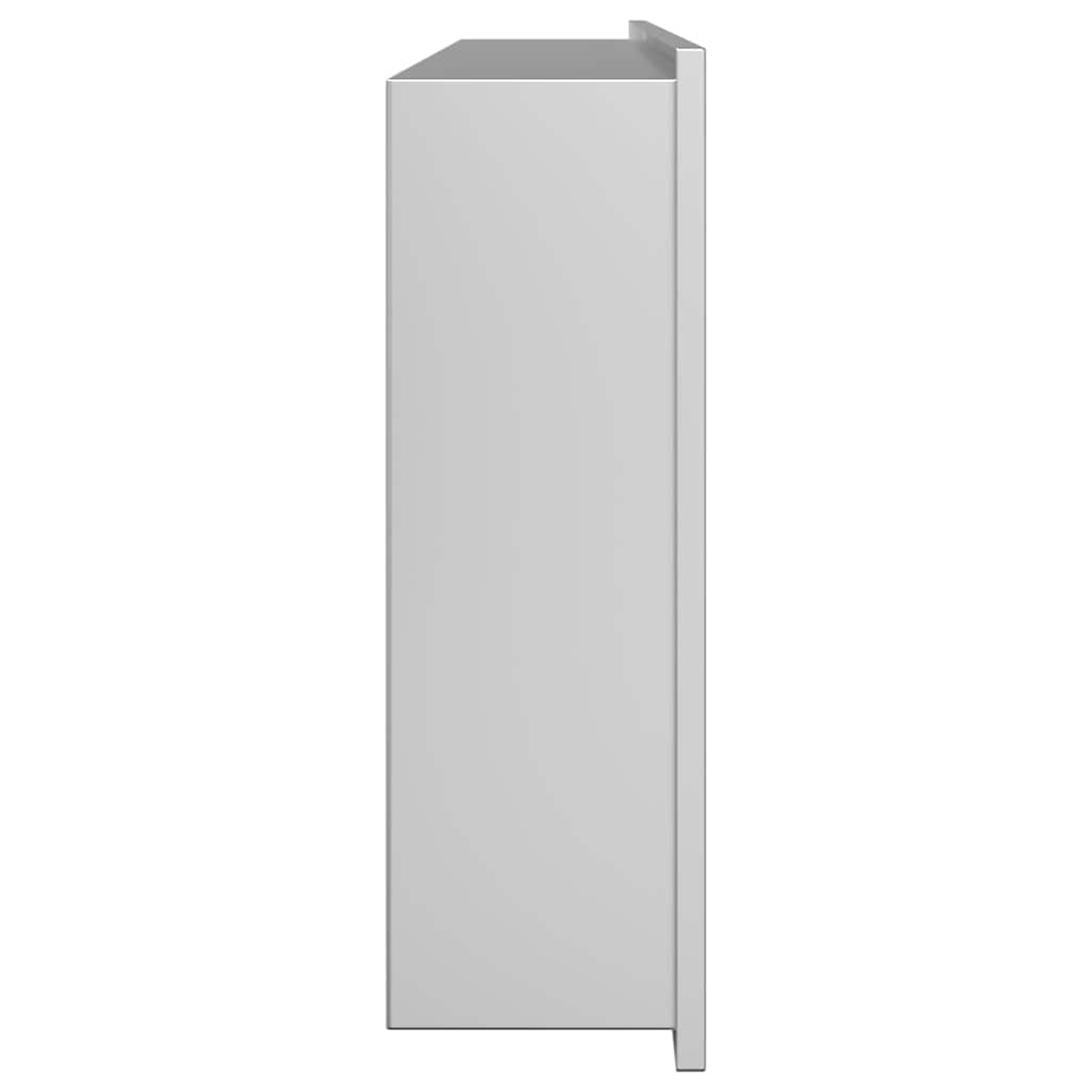 Ničica za tuš Srebrno 75 x 30 x 9,5 cm Nehrđajući čelik