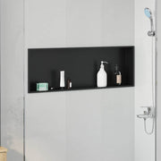 Ničica za tuš Crna 90 x 30 x 9,5 cm Nehrđajući čelik