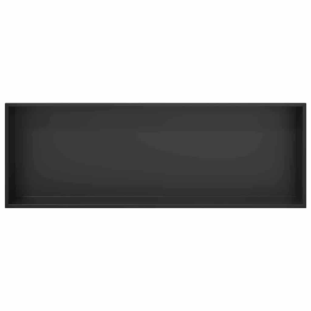 Ničica za tuš Crna 90 x 30 x 9,5 cm Nehrđajući čelik
