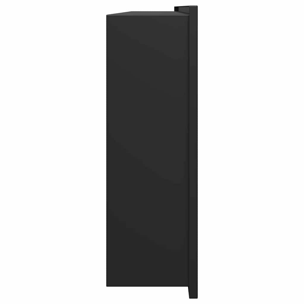 Ničica za tuš Crna 90 x 30 x 9,5 cm Nehrđajući čelik