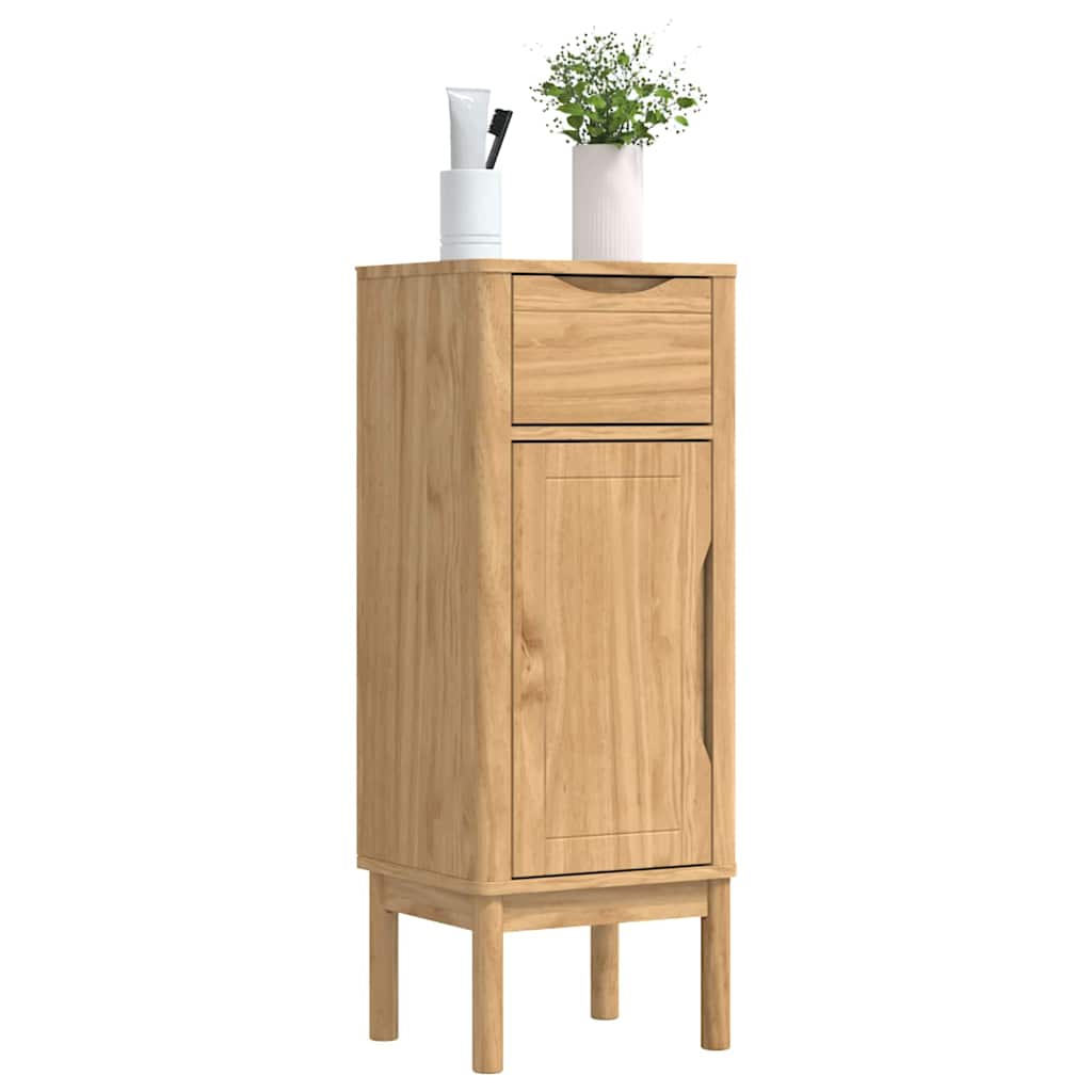 Kupaonski ormar s ladicama FLORO Vosak smeđa 35 x 30 x 90 cm