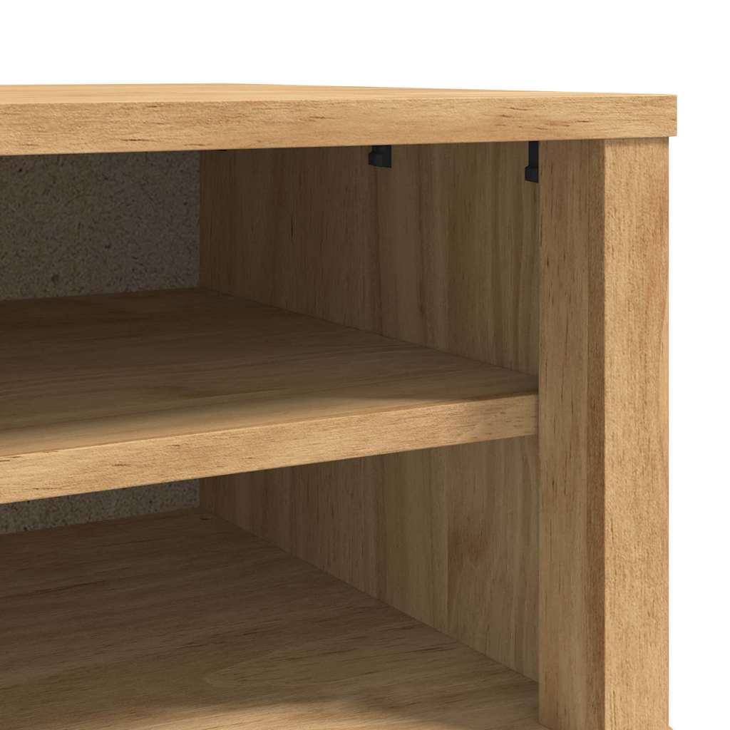 Klupa za hodnik s ladicama FLORO Vosak smeđa 115 x 40 x 45 cm