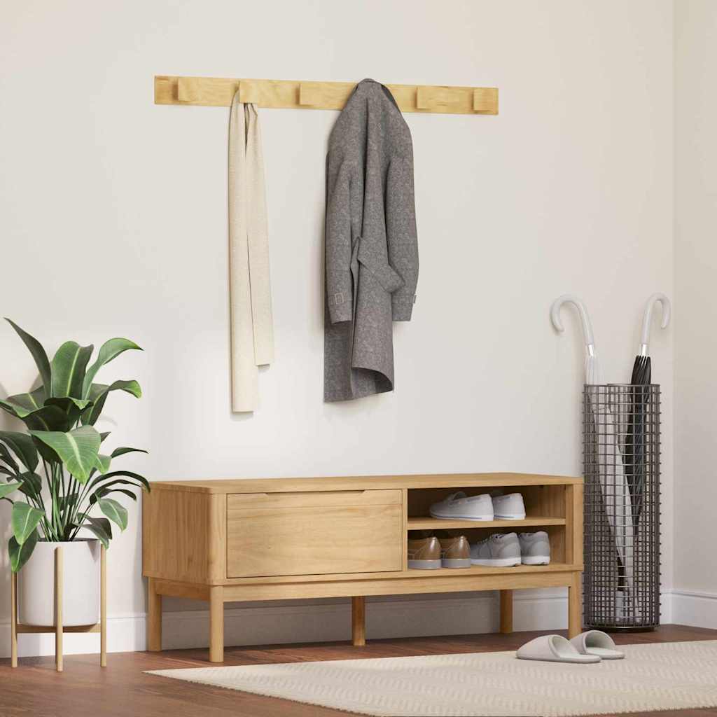 Klupa za hodnik s ladicama FLORO Vosak smeđa 115 x 40 x 45 cm