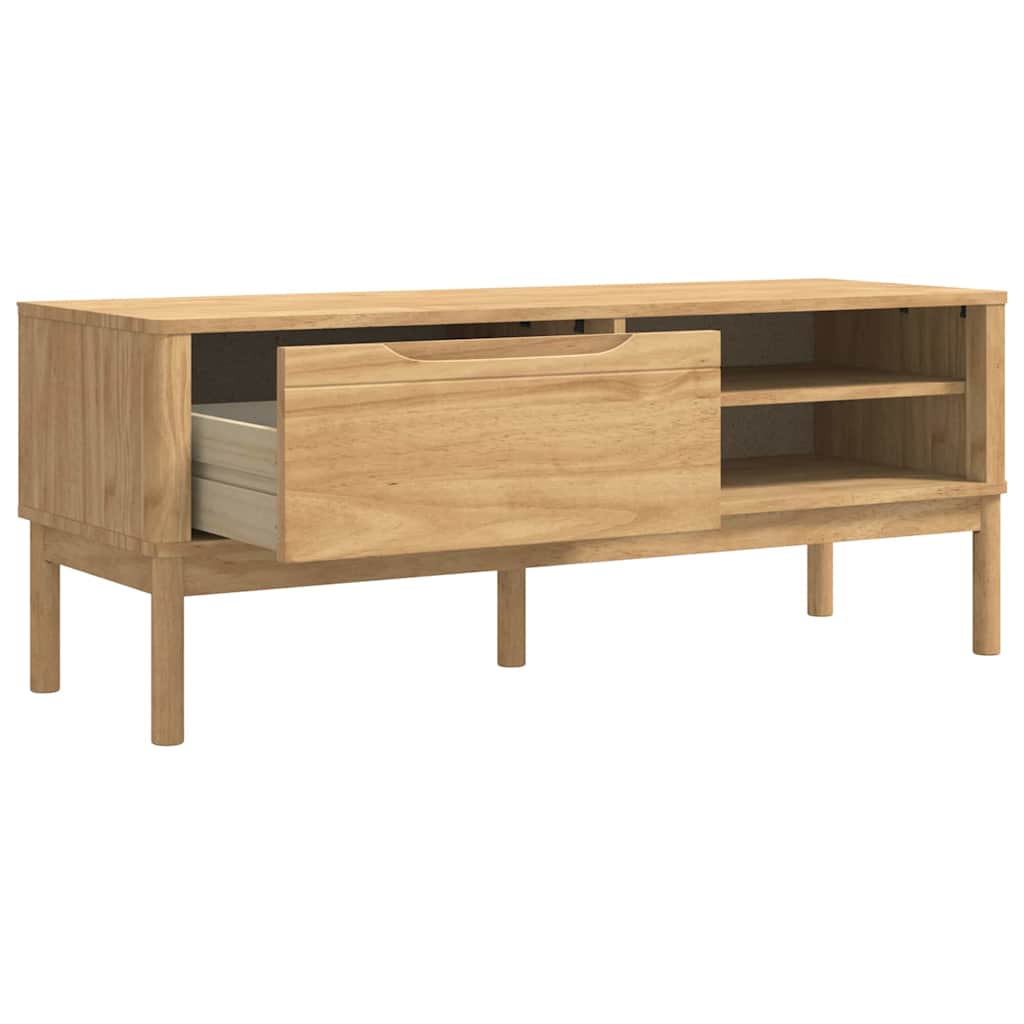 Klupa za hodnik s ladicama FLORO Vosak smeđa 115 x 40 x 45 cm