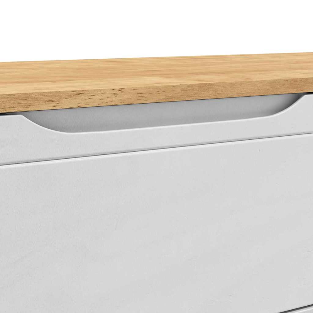 Klupa za hodnik s ladicama FLORO Bijelo 115 x 40 x 45 cm