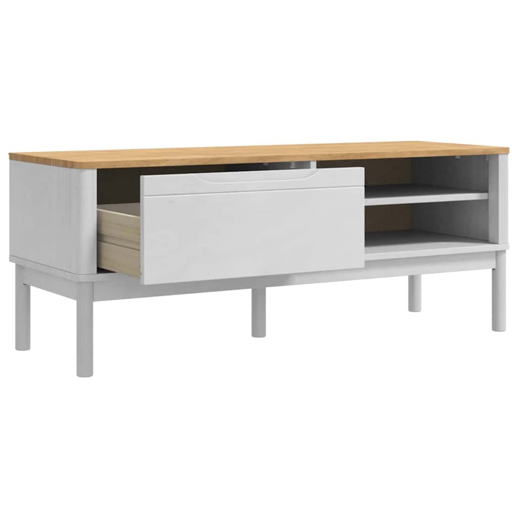Klupa za hodnik s ladicama FLORO Bijelo 115 x 40 x 45 cm