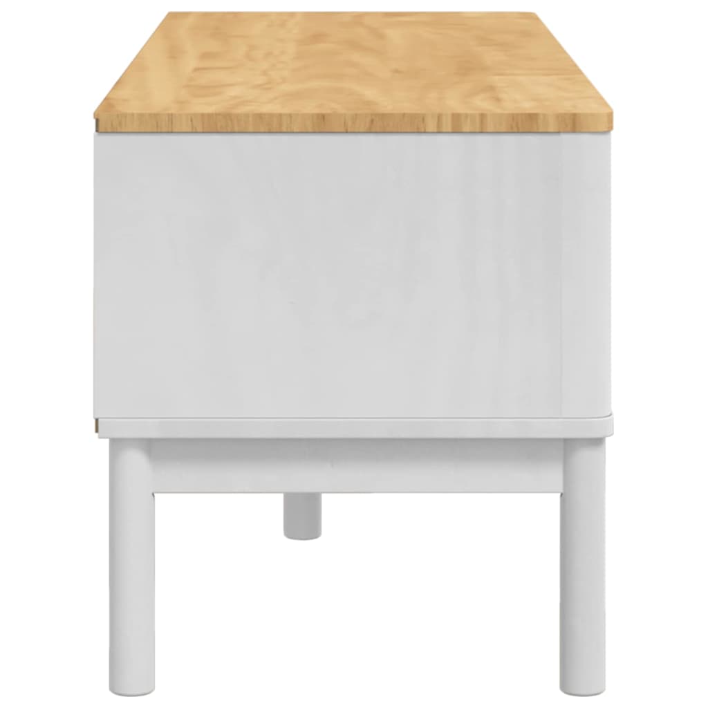 Klupa za hodnik s ladicama FLORO Bijelo 115 x 40 x 45 cm
