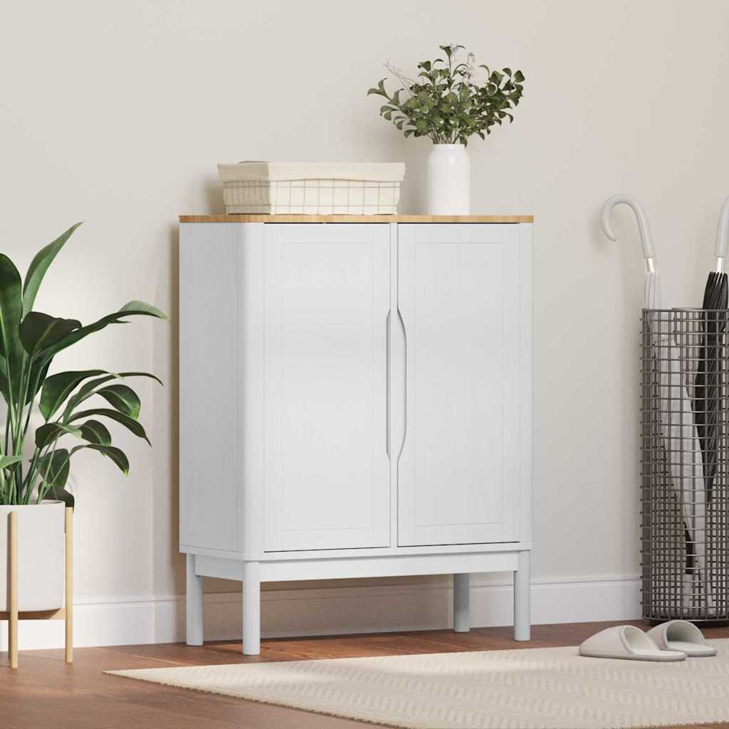 Kreveta FLORO Bijelo 70 x 30 x 70,5 cm Čvrsto borovo drvo