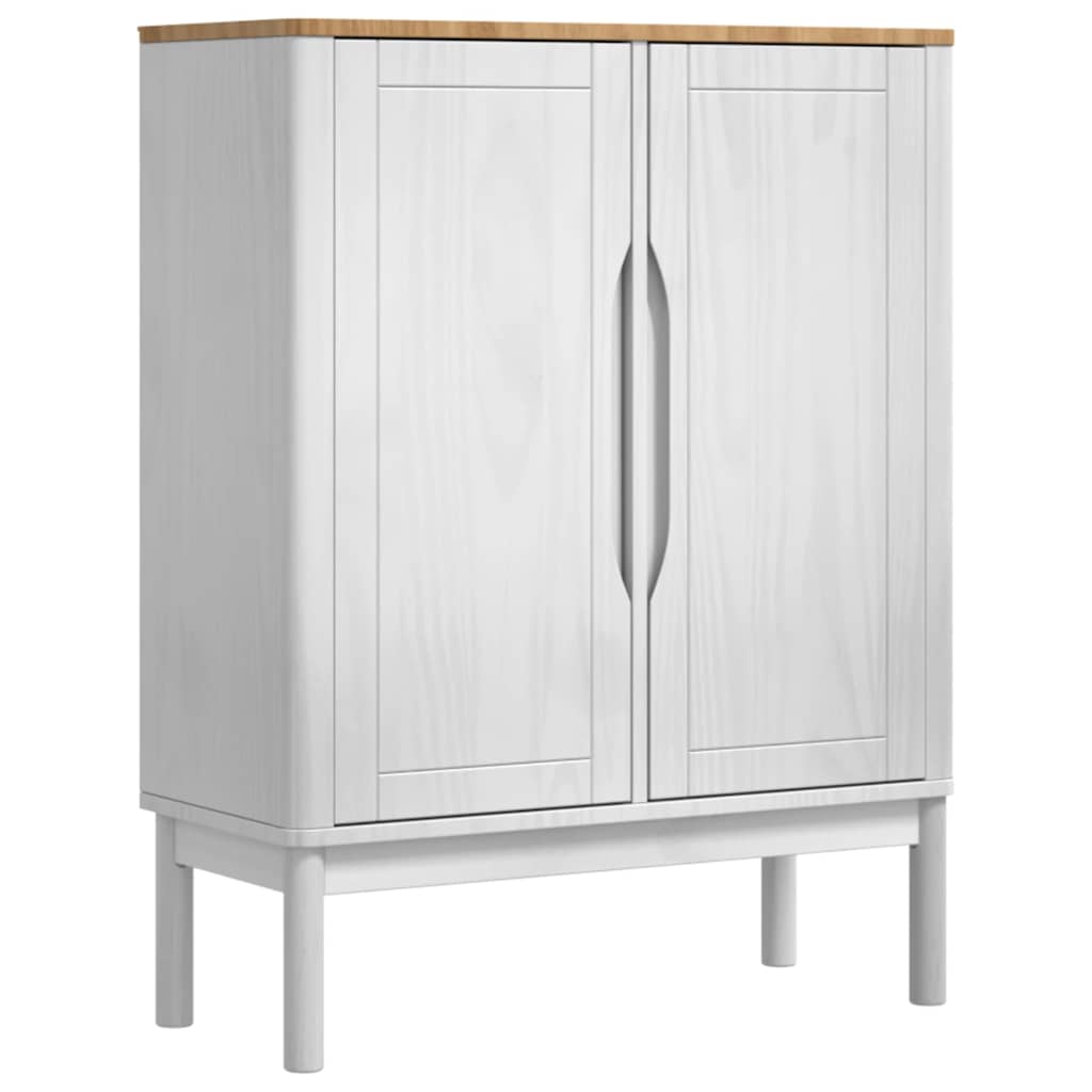 Kreveta FLORO Bijelo 70 x 30 x 70,5 cm Čvrsto borovo drvo
