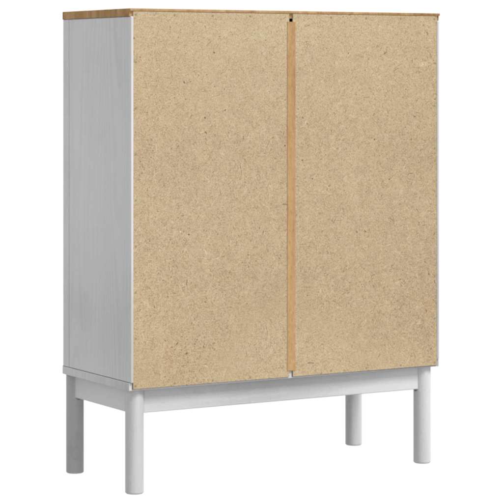 Kreveta FLORO Bijelo 70 x 30 x 70,5 cm Čvrsto borovo drvo