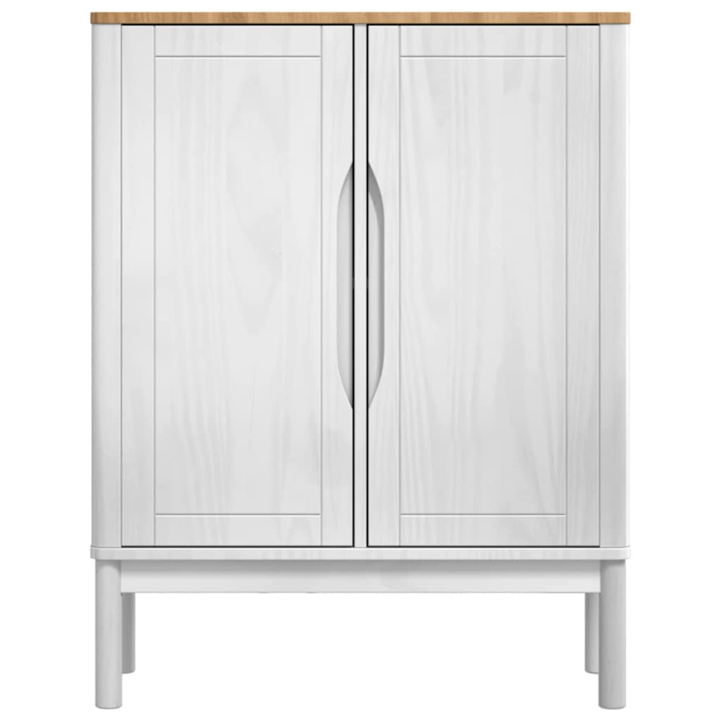 Kreveta FLORO Bijelo 70 x 30 x 70,5 cm Čvrsto borovo drvo