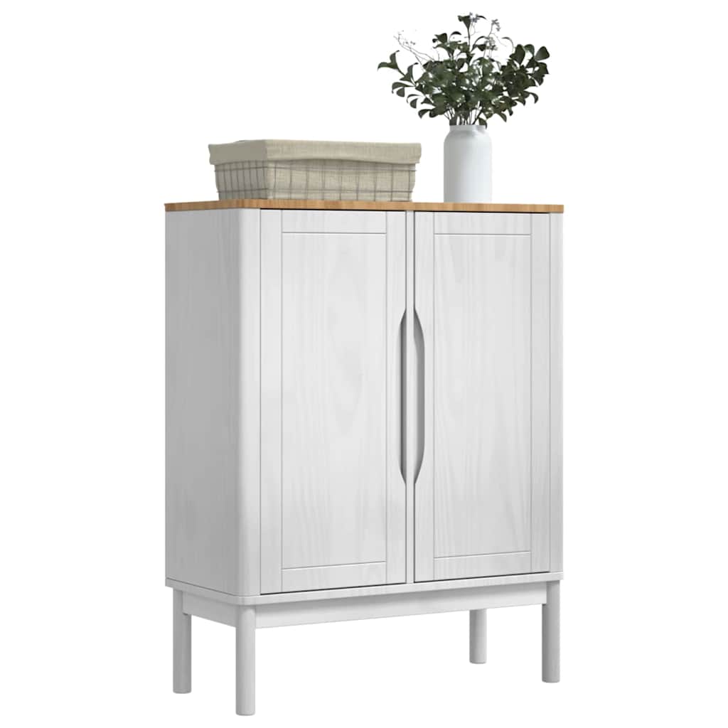 Kreveta FLORO Bijelo 70 x 30 x 70,5 cm Čvrsto borovo drvo