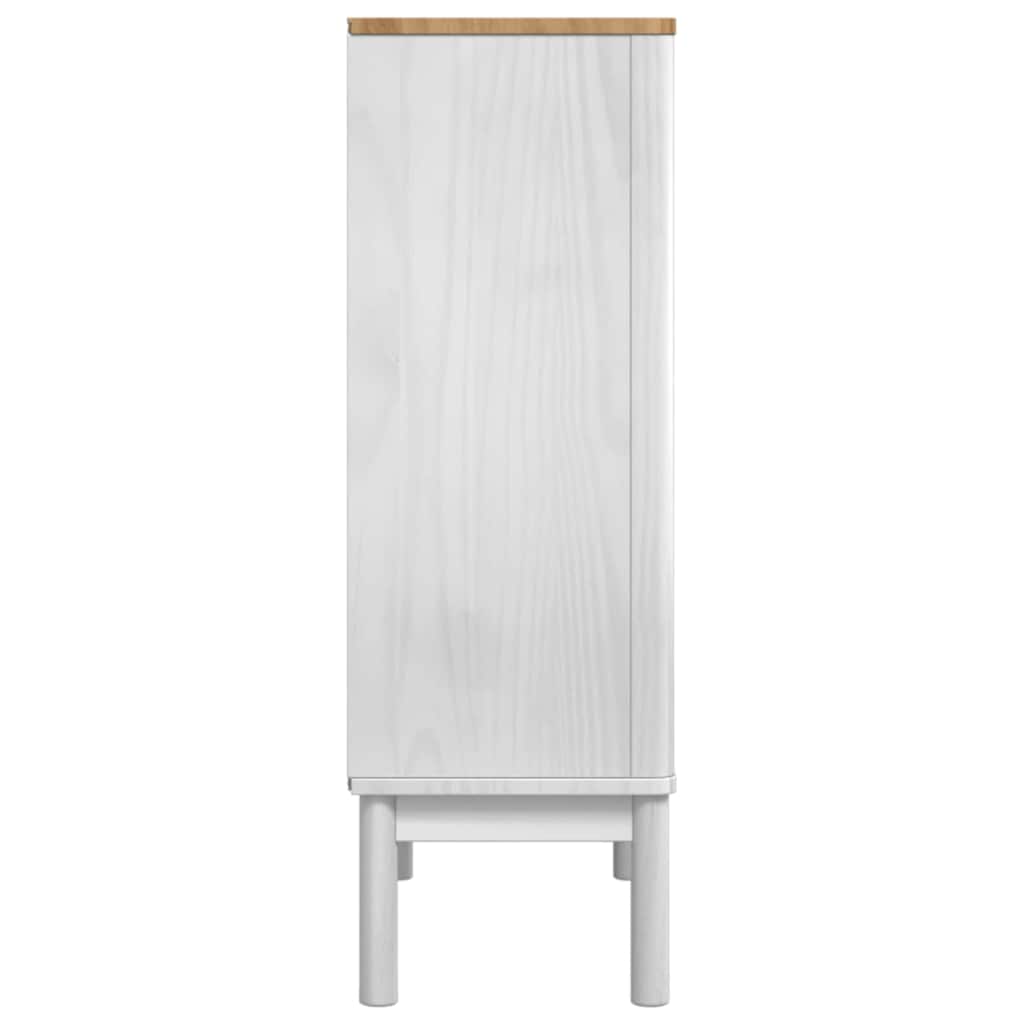 Kreveta FLORO Bijelo 70 x 30 x 70,5 cm Čvrsto borovo drvo