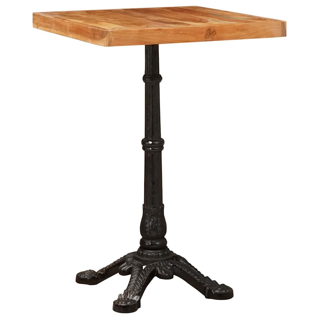 Bistro Stol Smeđa 50 x 50 x 76 cm Čvrsto drvo akacije