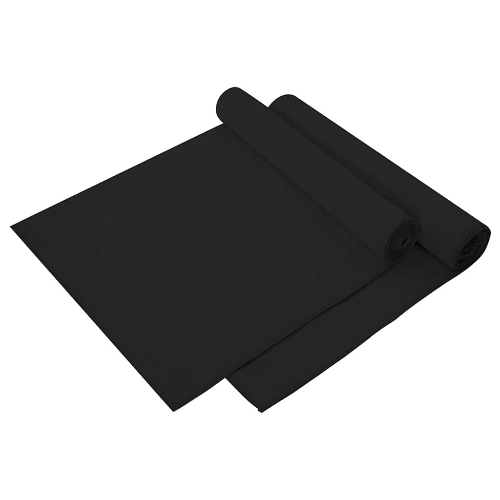 Sportski Ručnici 2 pcs Crna 140 x 70 cm Poliester i poliamid