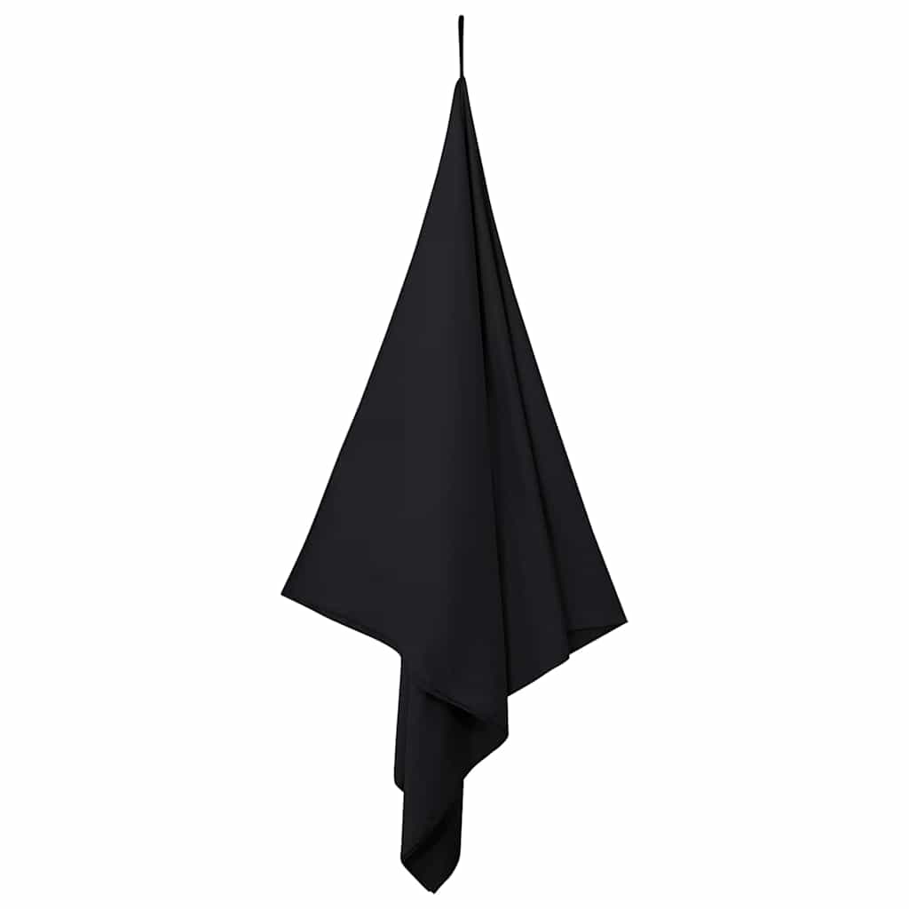 Sportski Ručnici 2 pcs Crna 200 x 100 cm Poliester i poliamid