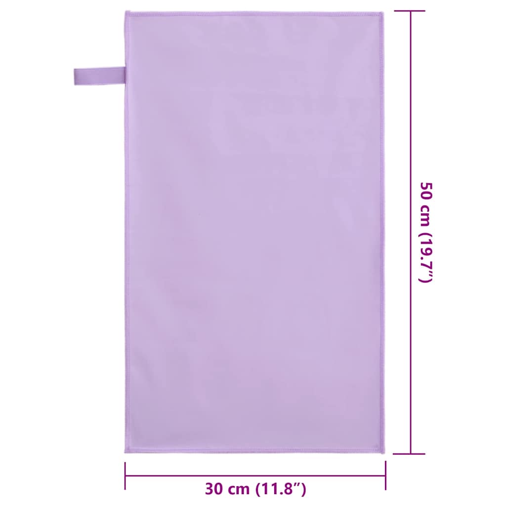 Sportski Ručnici 2 pcs Ljubičasta 50 x 30 cm