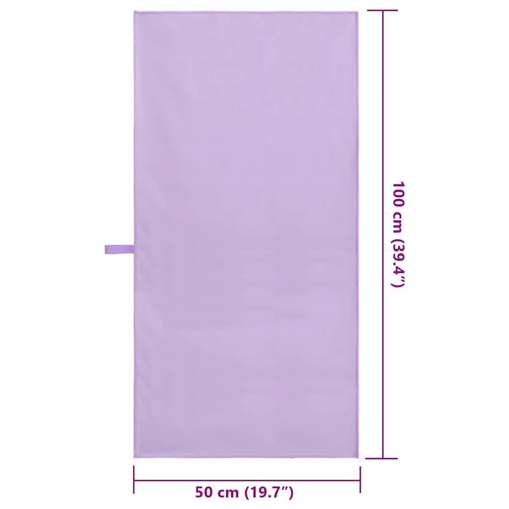 Sportski Ručnici 2 pcs Ljubičasta 100 x 50 cm